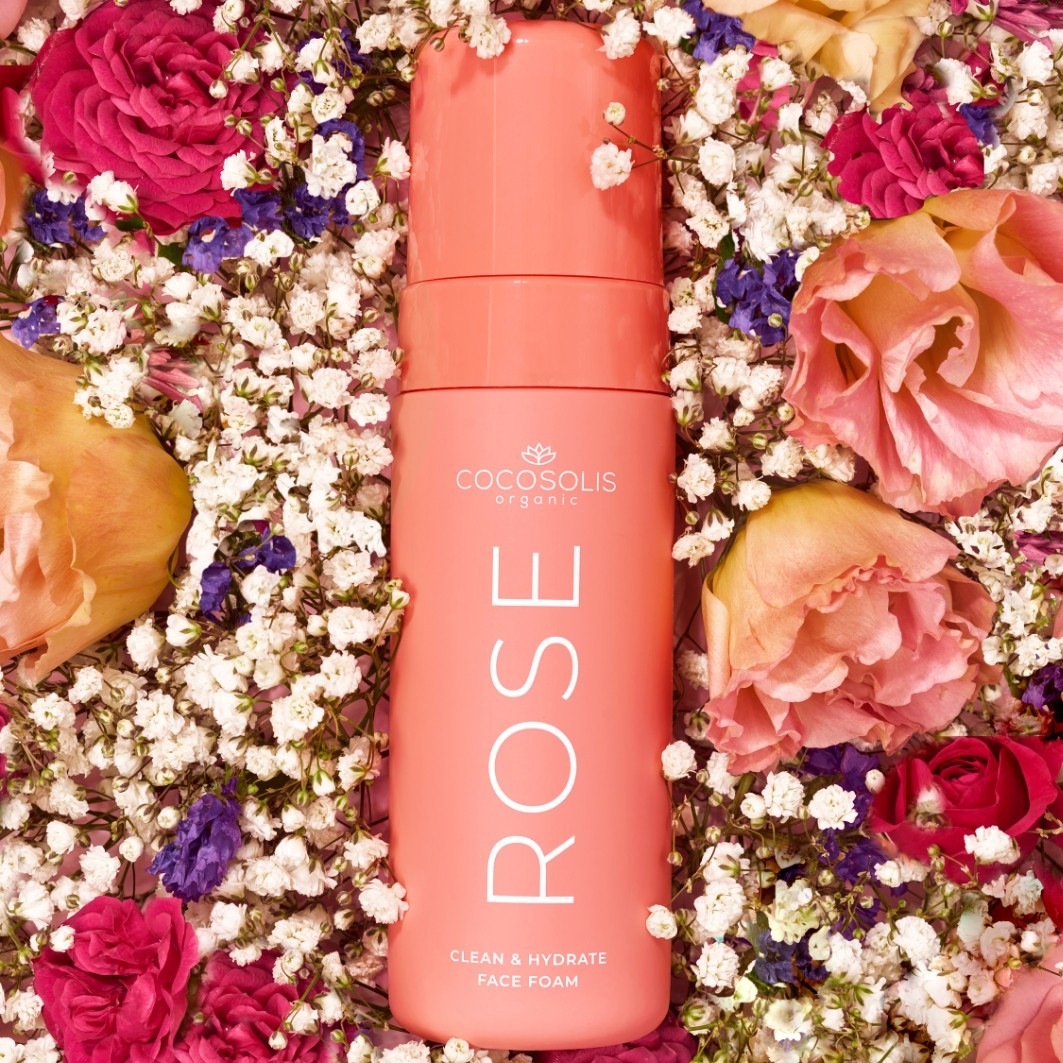 Cocosolis Mousse nettoyante hydratante à la rose