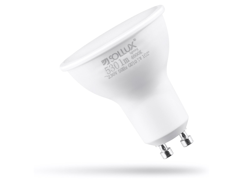 Żarówka LED GU10 7W z neutralną barwą światła