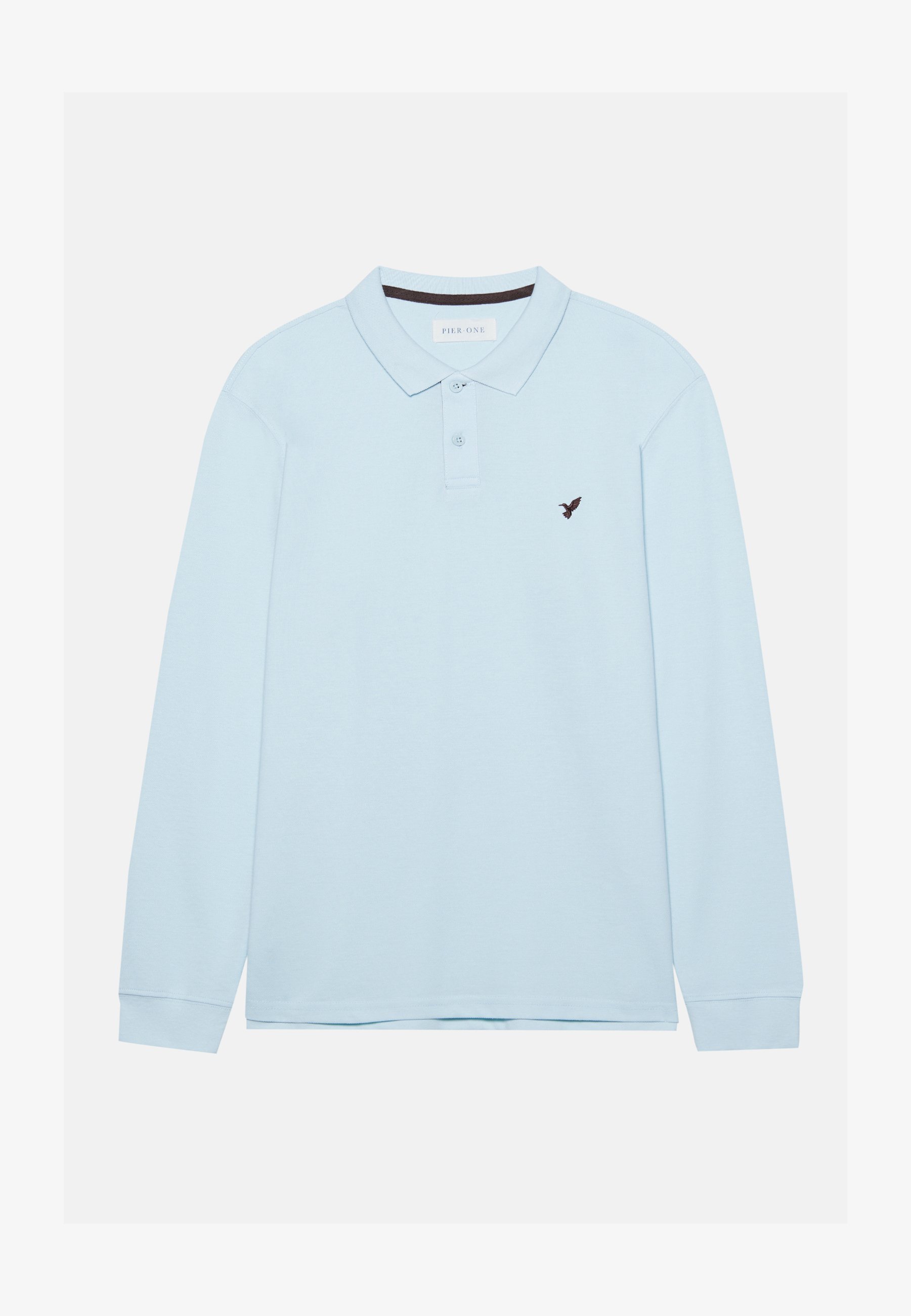 Pier One Polo tričko - světle modrá melírovaná