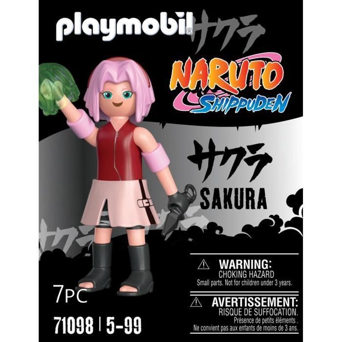 PLAYMOBIL - Sakura - Naruto Shippuden - Figura com kunai e luva de cura