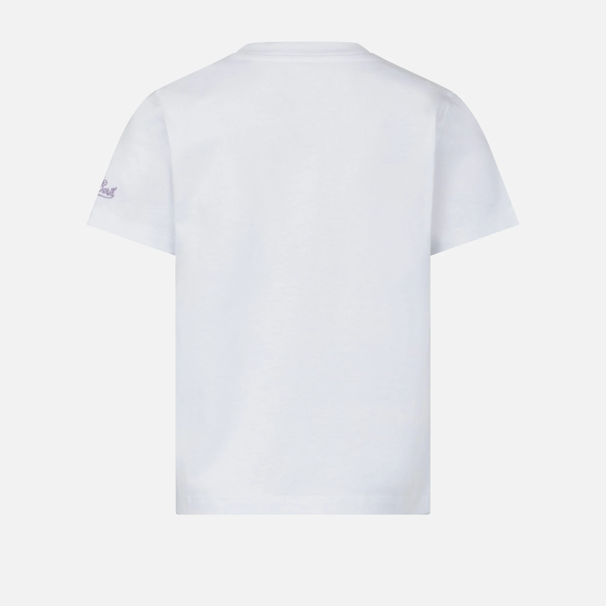 Elly meisjes T-shirt van katoenen jersey met ronde hals en 'Miss'-borduurwerk.