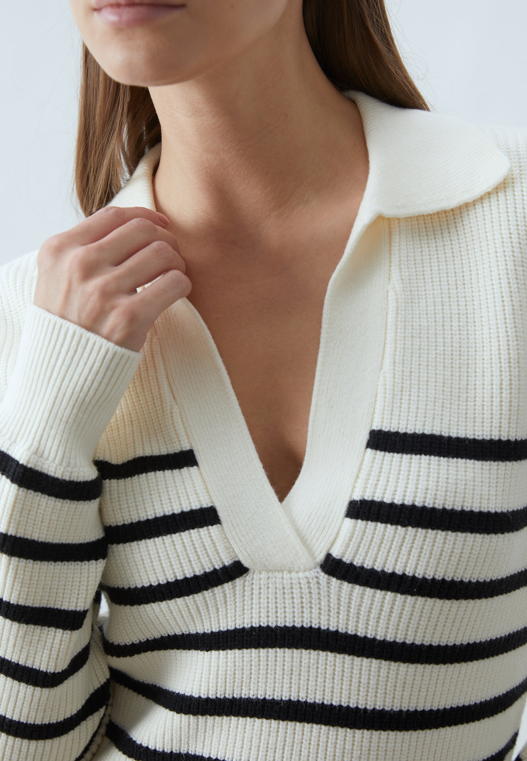 Maglione Anna Field - bianco sporco/nero