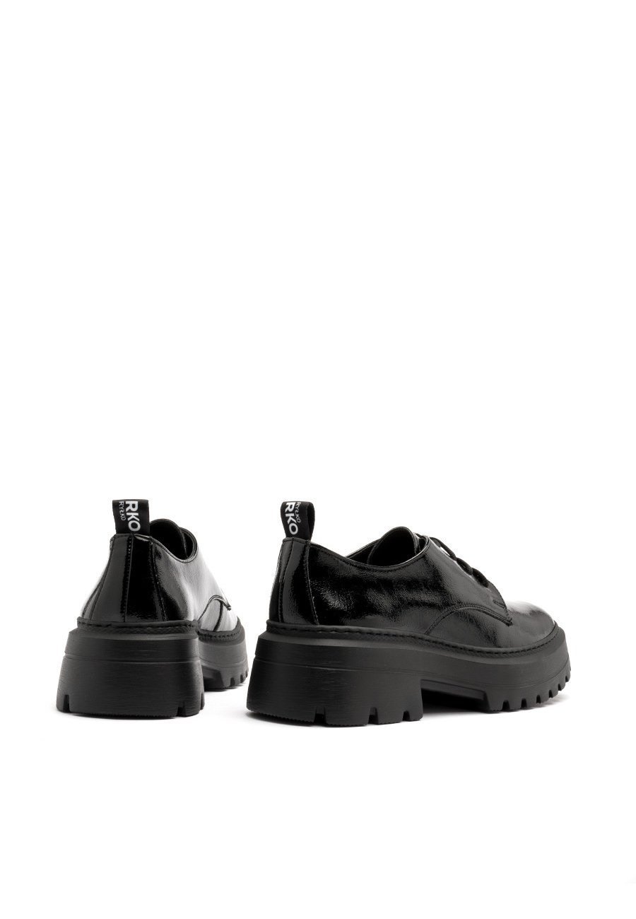 Chaussures à lacets décontractées RYŁKO - noires