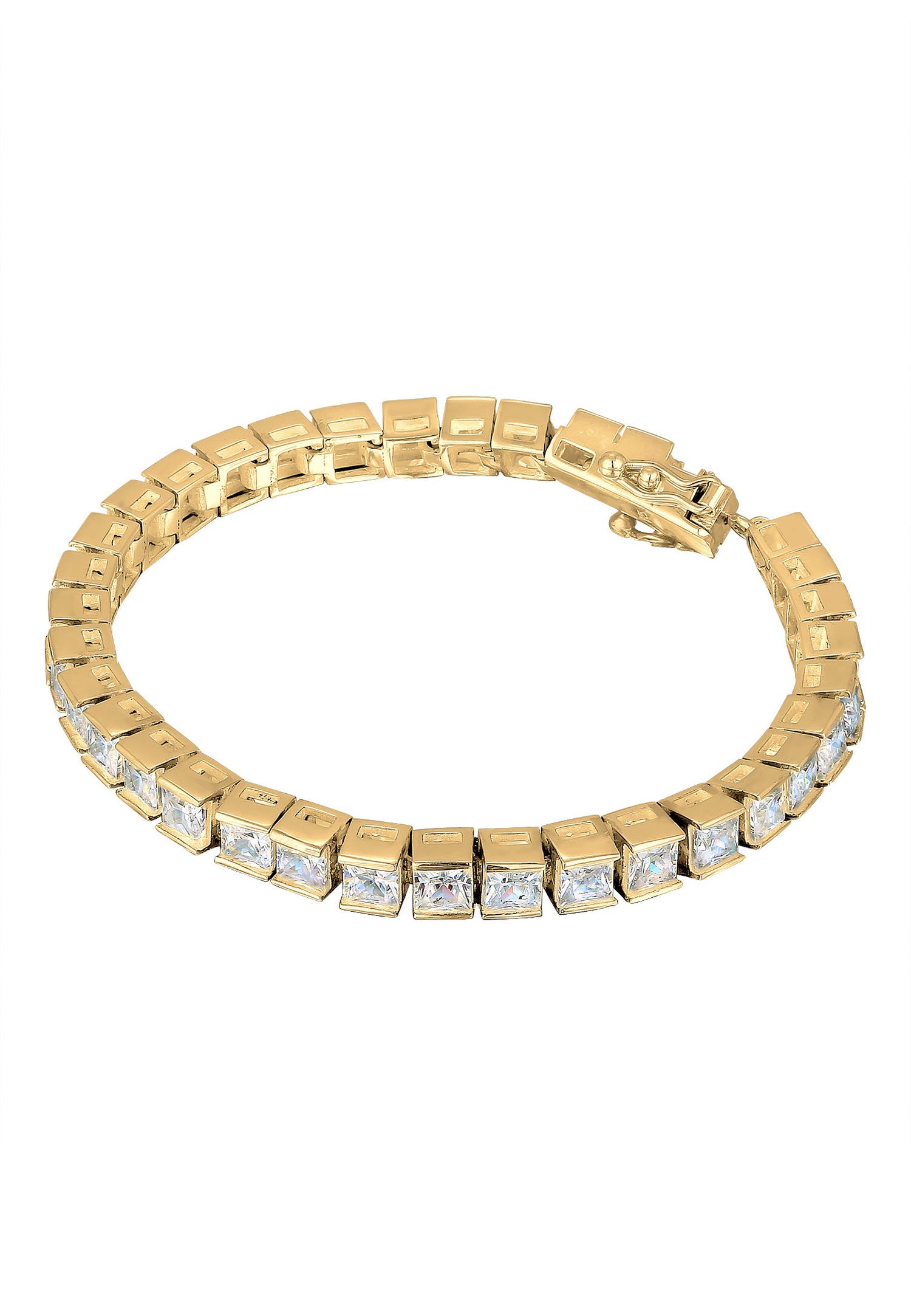 Elli PREMIUM Classique Zircone Bracelet Femme (925/1000) Argent
