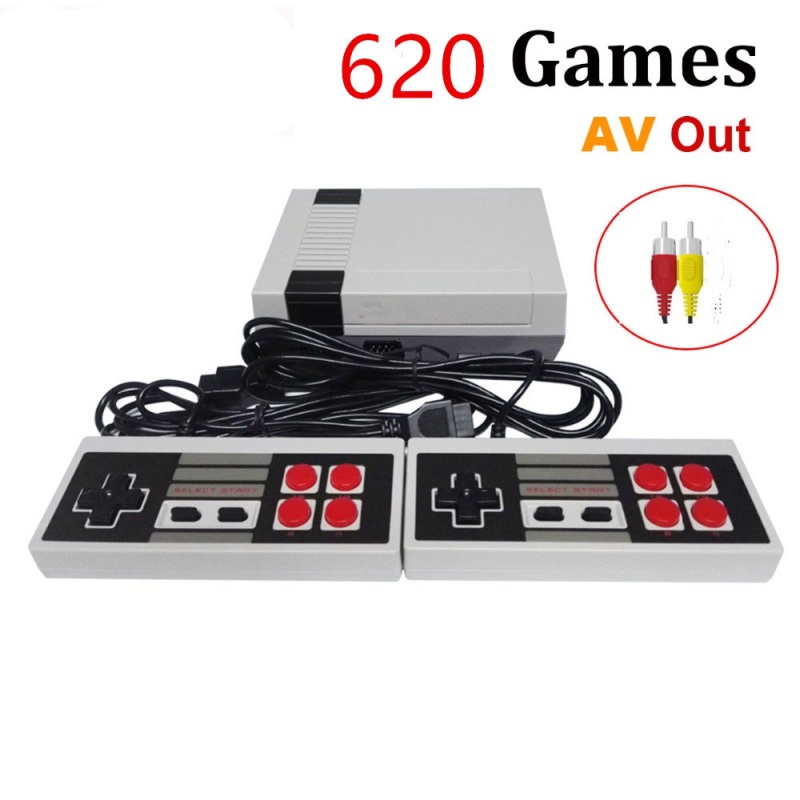 AV Out Retro Classic Mini Console 620 Classic Games Buit in two controllers dual Gamepad for 4K TV PAL and NTSC