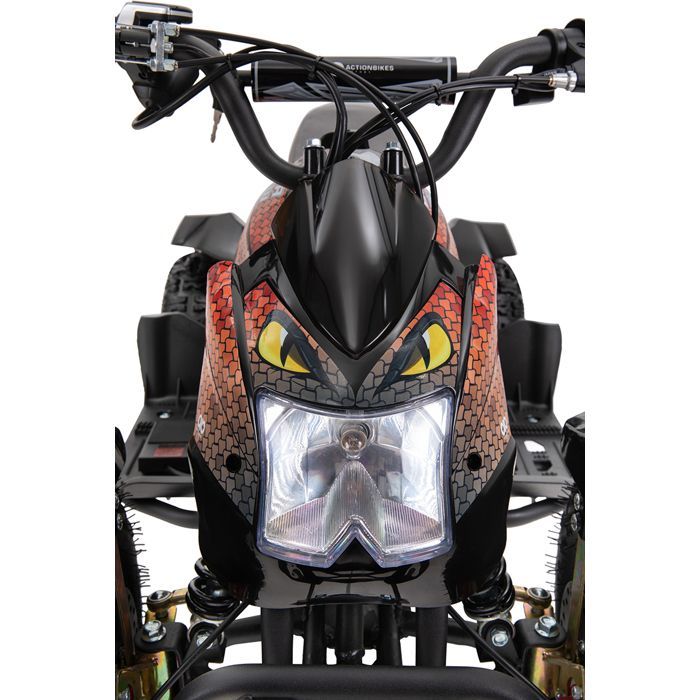 Quad elettrico Cobra per bambini, 800 watt, fino a 24 km/h, età 8 anni e oltre, sospensioni, 3 batterie da 12V, freni a disco