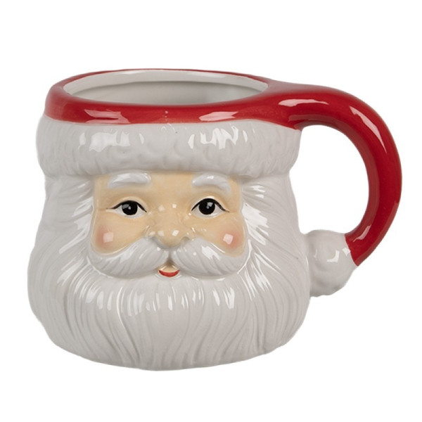 Kubek ceramiczny świąteczny Święty Mikołaj 4 szt.
