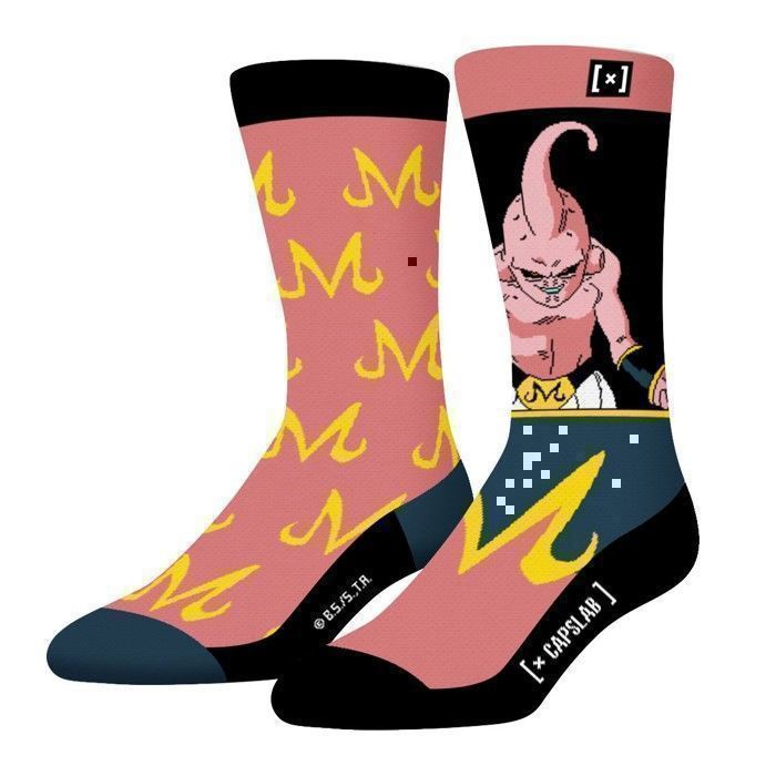[ X ] CAPSLAB Men's DRAGON BALL Z Socks, Novelty Men's Socks, Authentic and Original - Pink