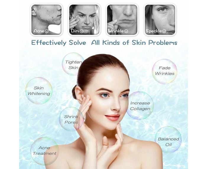 Masque facial à LED, masque de soin de la peau du visage par luminothérapie à 7 couleurs, masque LED photonique pour la réductio