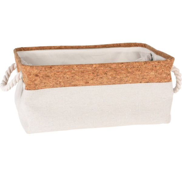 Kosz tekstylny z uchwytami do przechowywania 36x25x17cm