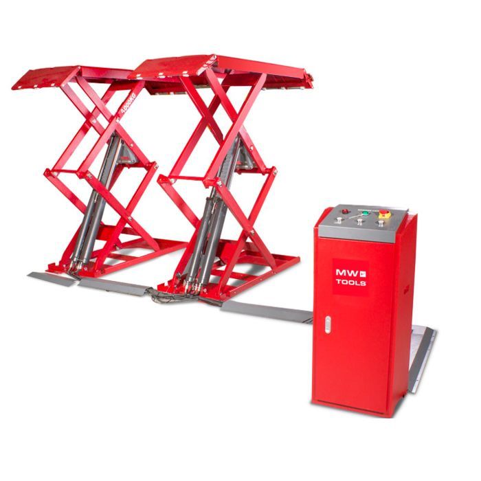 Plataforma elevadora de tijera de 4 toneladas, 1950 mm, 3 x 400 V, MW Tools SL405U