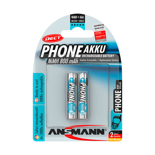 Μπαταρία τηλεφώνου Dect NiMH, Micro AAA, 800 mAh, MaxE