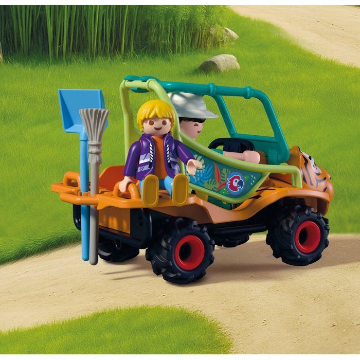 Playmobil 72072 Zoológico: Tratador de animais e veículo