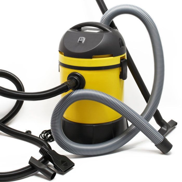 Wiltec industriële stofzuiger 1400W met 30L tank, nat en droog stofzuigen met automatische lediging, veelzijdig apparaat