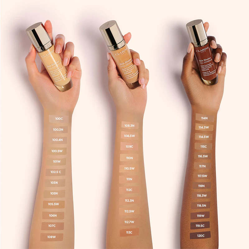 Base hidratante de alta cobertura Clarins Skin Illusion