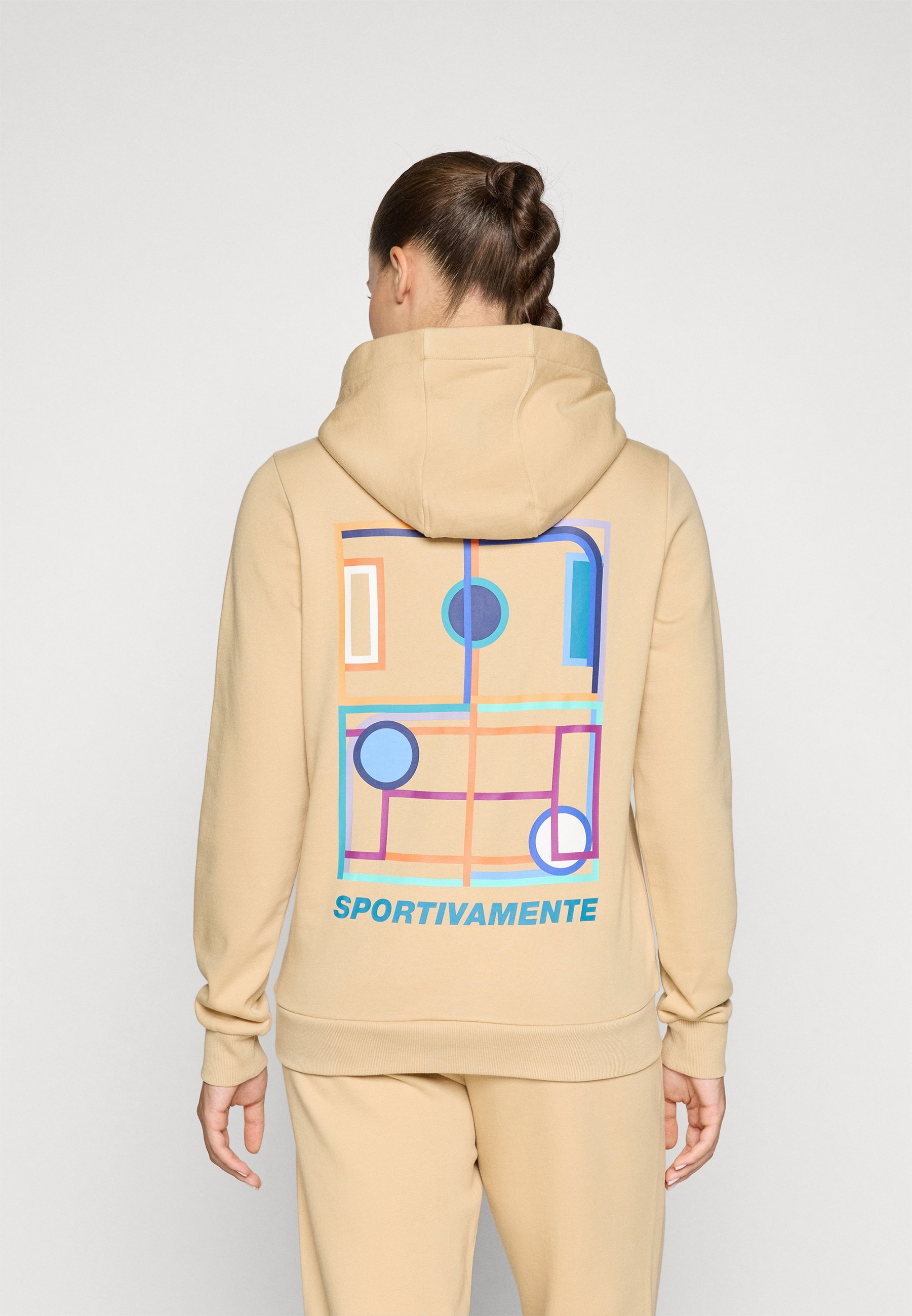 Lotto HOODED SWEATSHIRT HERITAGE - Hoodie - Irish Cream
