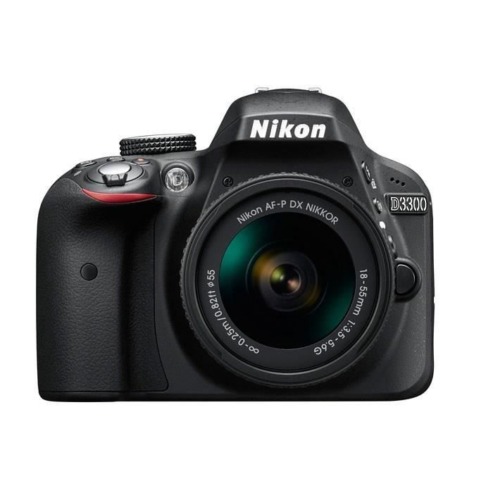 Fotocamera reflex digitale Nikon D3300 nera + obiettivo AF-P 18-55VR