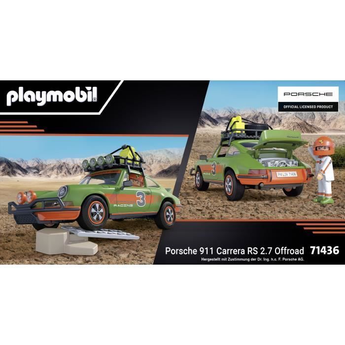 PLAYMOBIL 71436 Porsche 911 Carrera RS 2.7 Offroad Edition, Auto classiche, Adulti, Auto da collezione