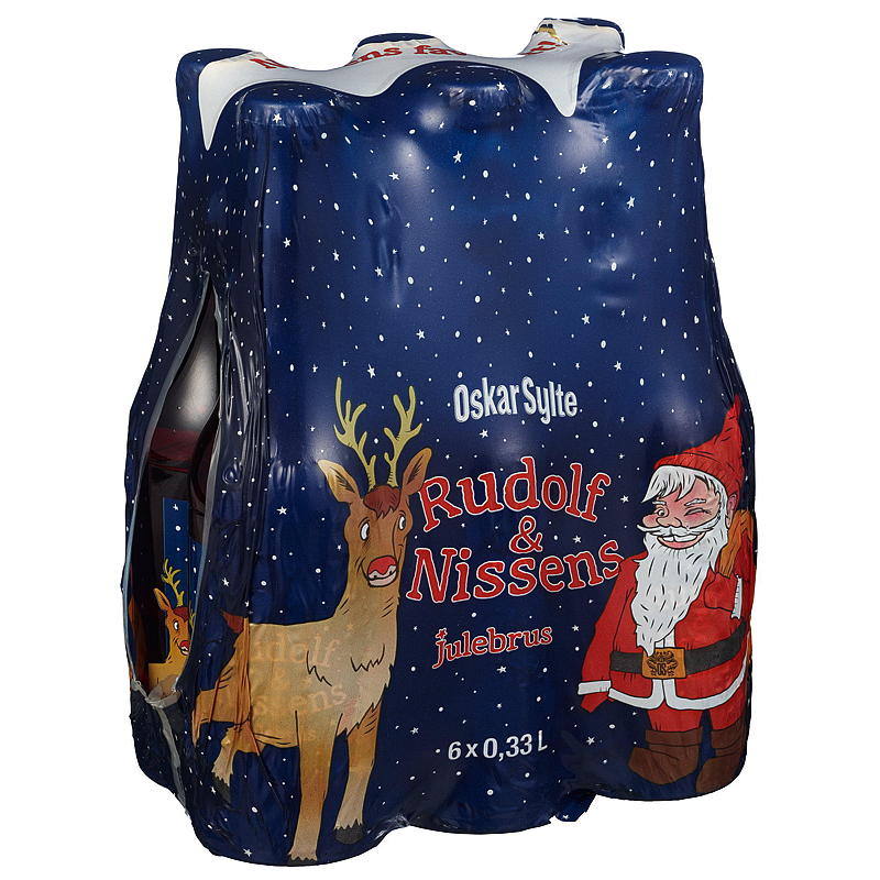 Oscar Jam Rudolf och Jultomten 6 x 0,33 liter