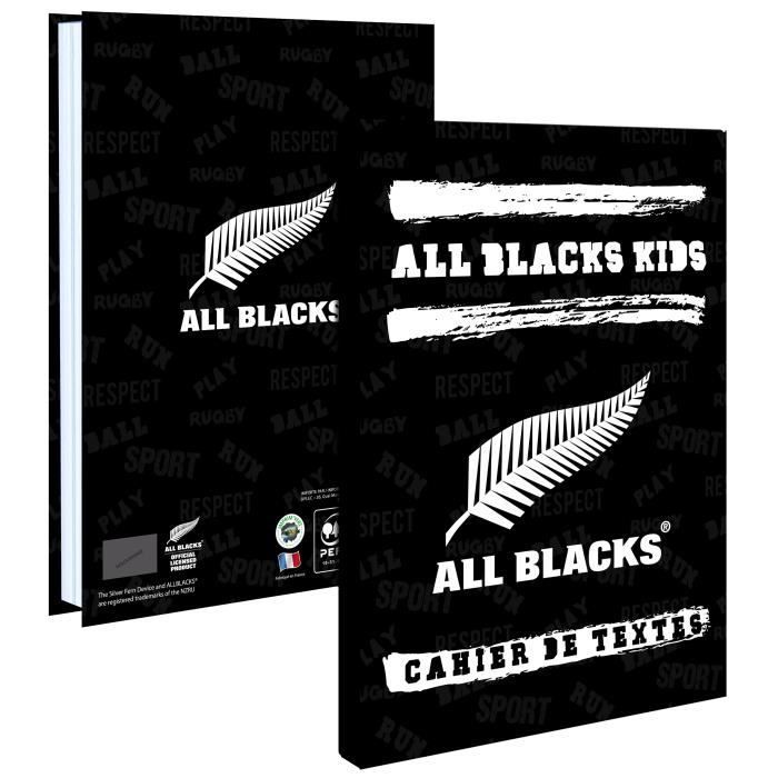 Cuaderno de ejercicios de los All Blacks 193ALL102STD - De lunes a sábado - Tapa blanda - Papel PEFC Imprim'vert - 15 x 21 cm