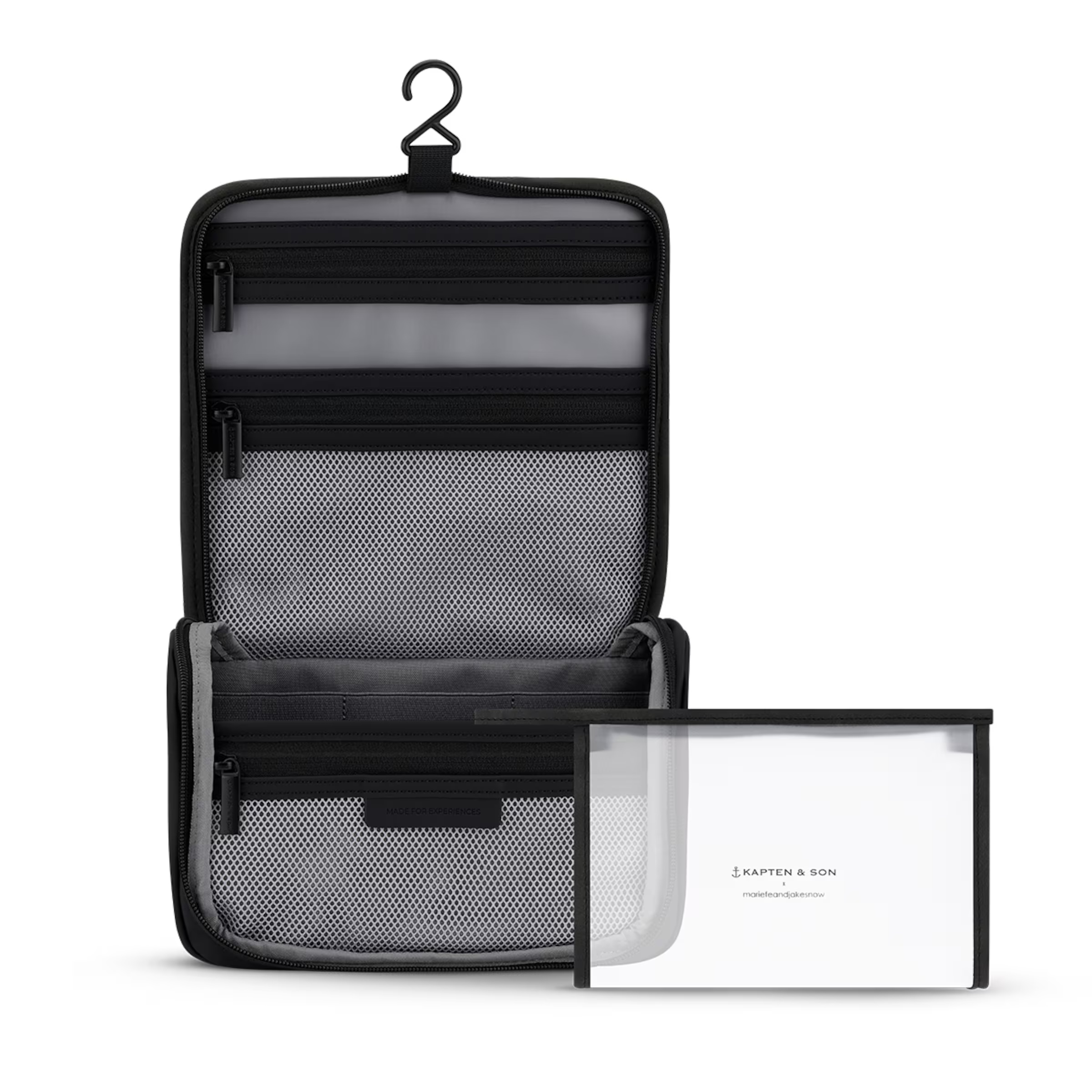 Trousse de toilette Bali entièrement noire par Mariefeandjakesnow