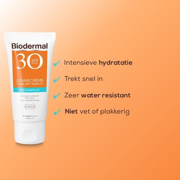 Biodermal Hydraplus SPF30 krema za sunčanje za lice 50ml