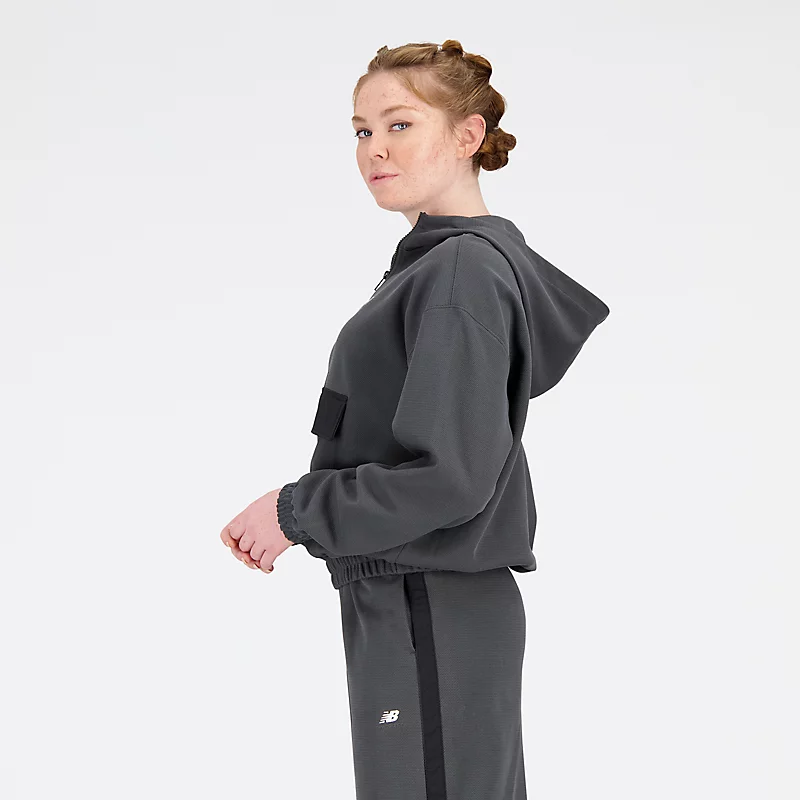 Femme Athletics Remastered Teksturowana podwójna warstwa dzianiny - BLACKTOP