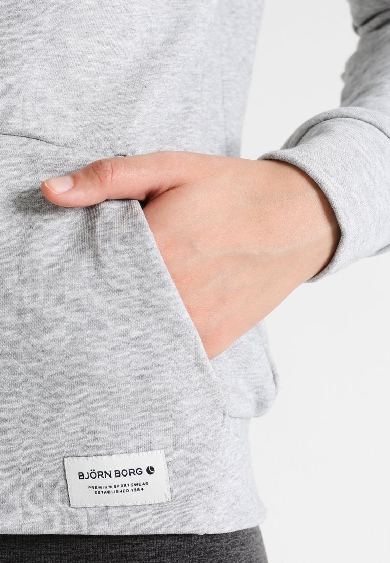 Björn Borg sweatshirt met rits - lichtgrijs