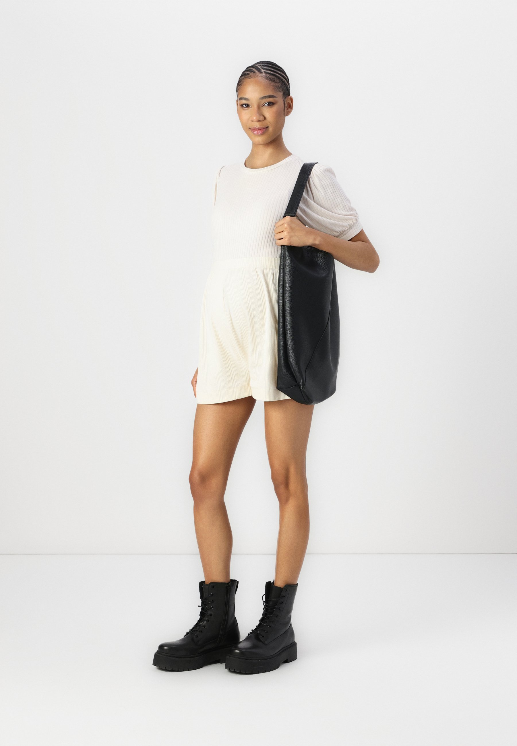 Even&Odd zwangerschapsshorts (2 stuks) - zwart/beige