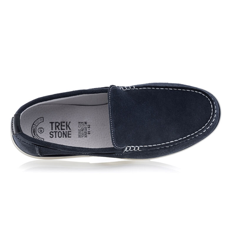 Mocasines/zapatos náuticos azules para hombre