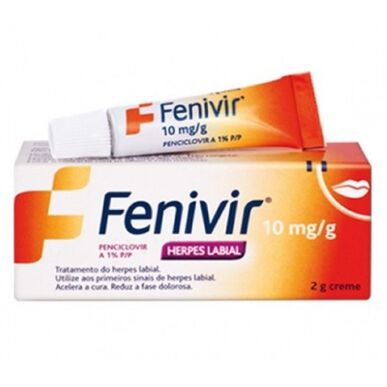 Pomada de fenivir para el tratamiento del herpes labial 2 g 2 g