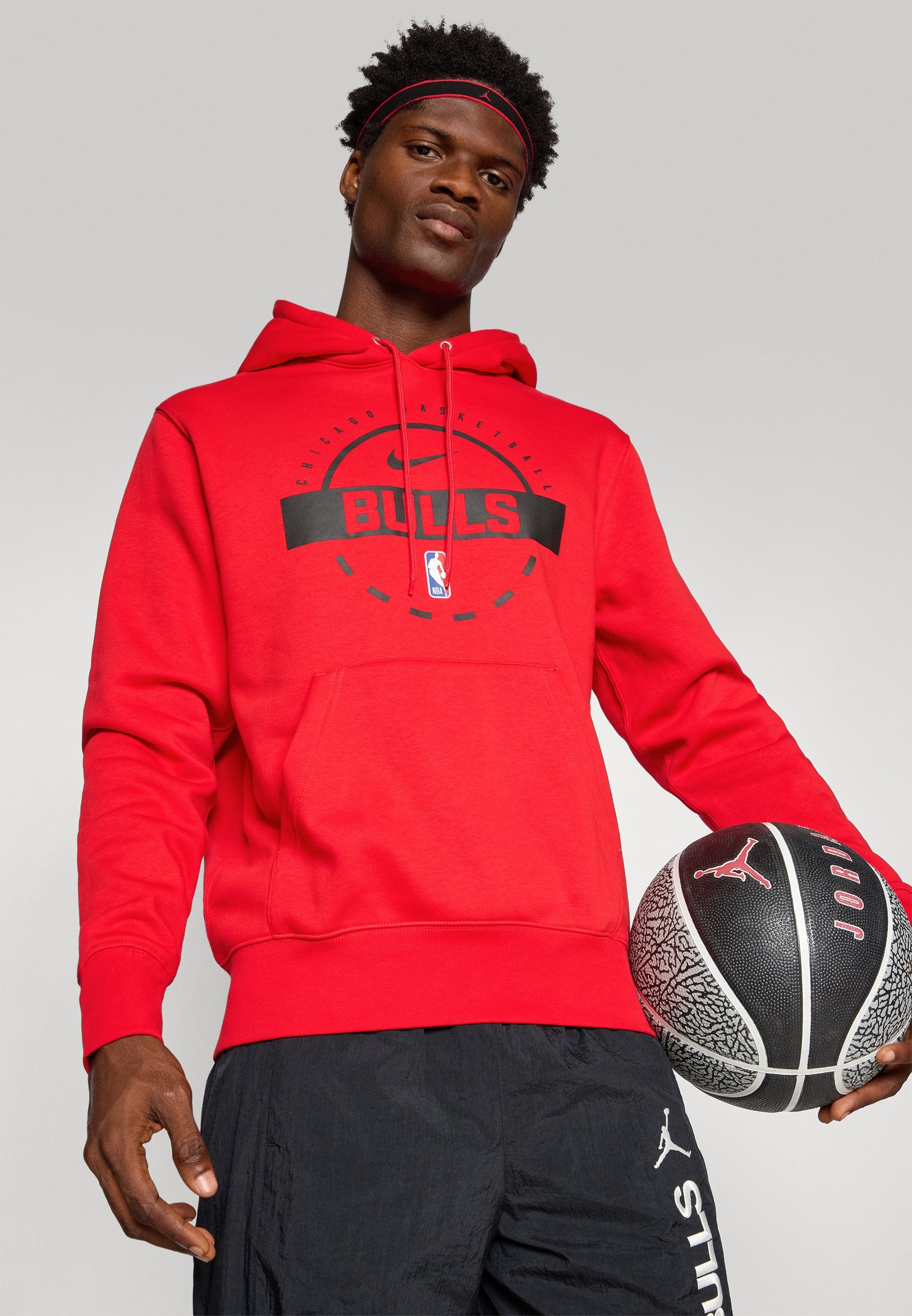 Moletom Nike Performance CHICAGO BULLS CLUB - Uniforme para o clube - vermelho universitário/preto