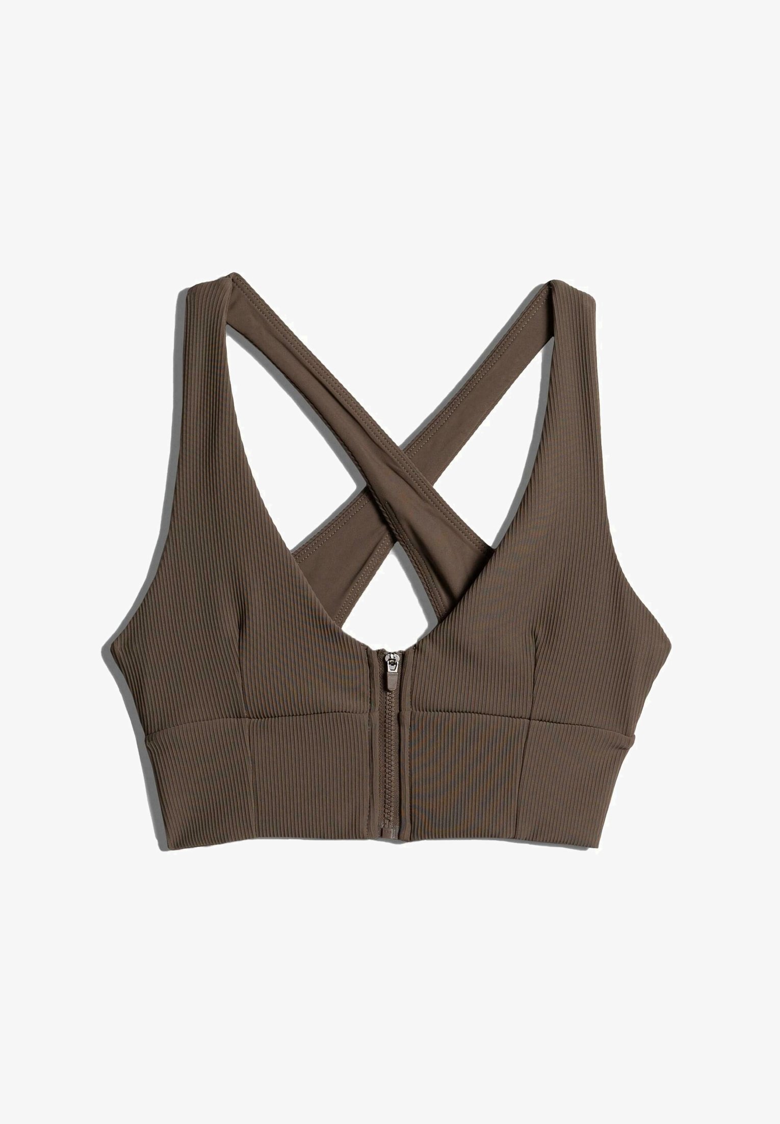 aim'n® PERFORMANCE ZIPPED – Sport-BH mit mittlerem Halt – Braun