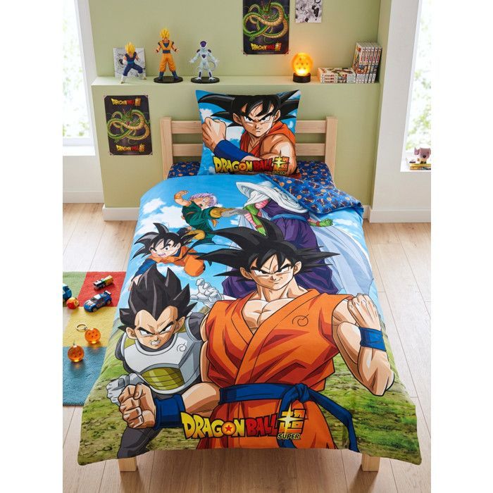 Juego de ropa de cama - DRAGON BALL - Funda nórdica 140x200 cm - Funda de almohada 65x65 cm - Algodón - Oeko-Tex