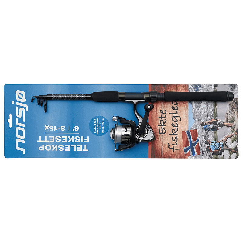 Norsjø Kalastussetti 180 cm teleskooppi, Norsjø