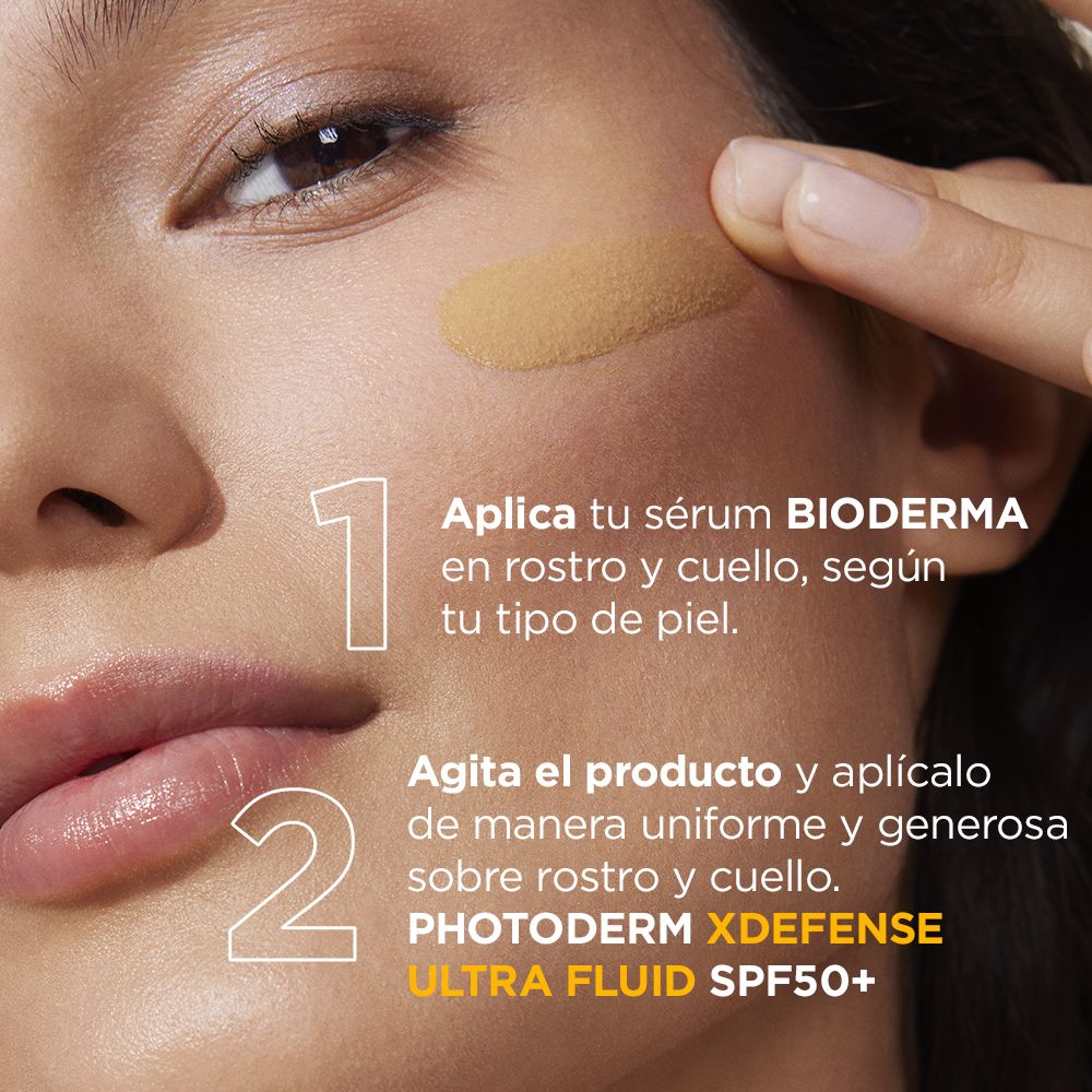 „Photoderm XDefense Ultra Fluid“ tonuotas apsauginis kremas nuo saulės SPF 50, 03 atspalvis Apsauga nuo saulės vaistinėje