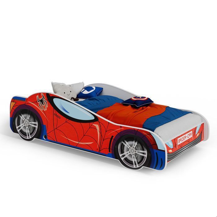 Cama infantil con forma de coche para niño, estilo 