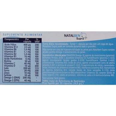 Natalben Natalben Supra 30 kapselia 30 kapselia