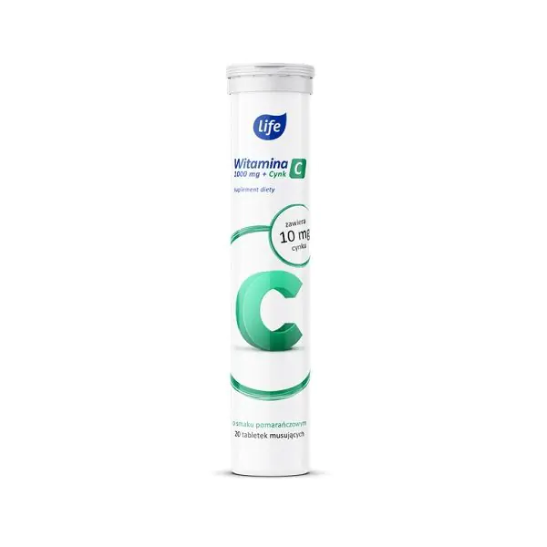 Life Witamina C + Cynk, Tabletki musujące