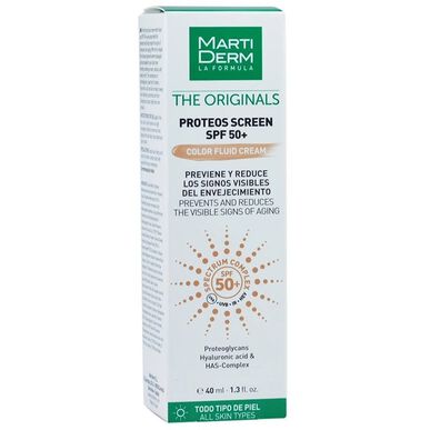 Martiderm Proteos Skin tónovaný opalovací krém na obličej SPF50 40 ml