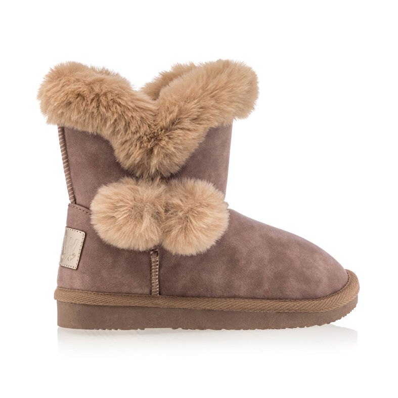 Braune Mädchenstiefel