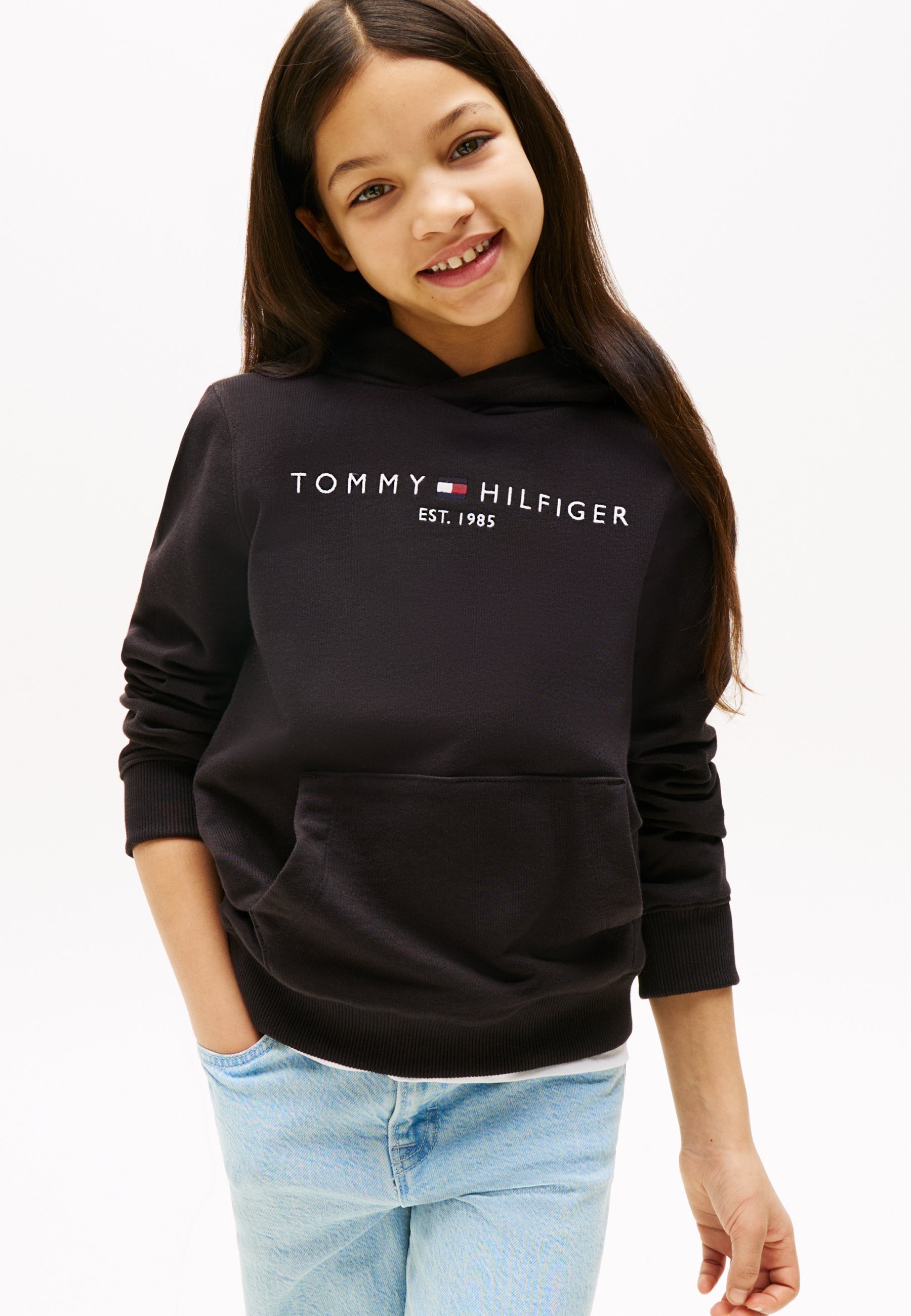 Tommy Hilfiger ESSENTIAL HOODIE UNISEX - Hoodie - black