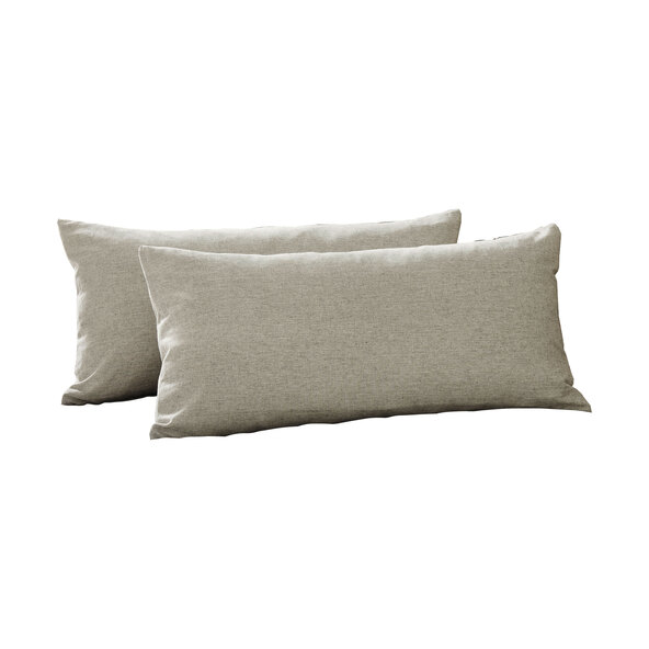 Fronhas de linho mesclado, conjunto de 2, antracite