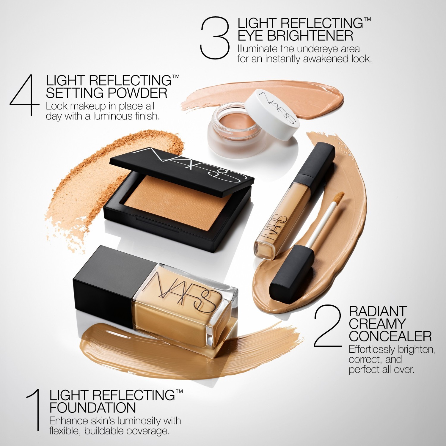 Svetlo odrážajúci podkladový make-up NARS Foundation Light Reflecting - 30 ml