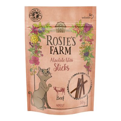 Rosie's Farm Katzensnack „Sticks“ – Rindfleisch