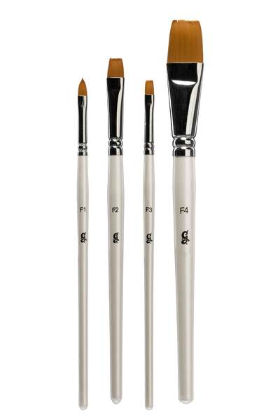 Glisten Cosmetics - Platt borstset - Borste