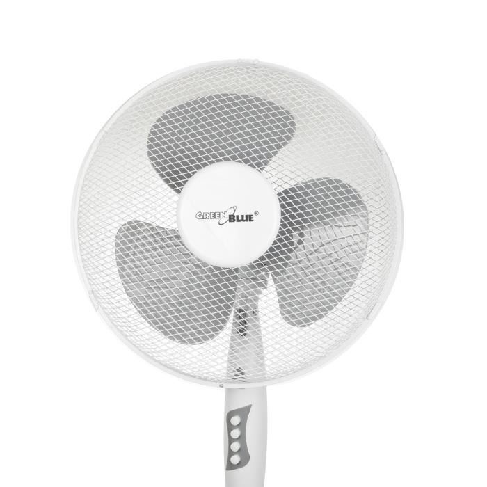 Ventilador de pedestal GreenBlue GB560 - 40W - 3 velocidades - Oscilación