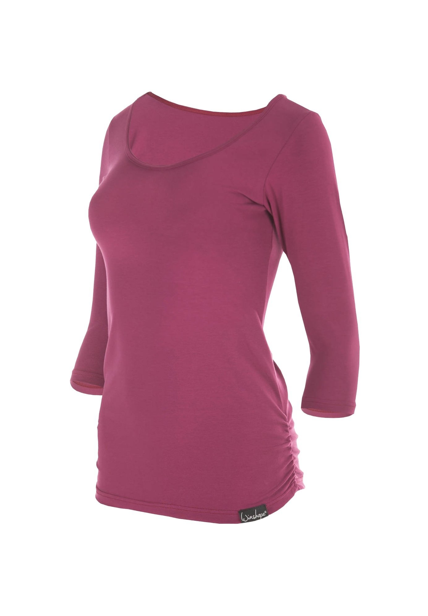 Winshape top met lange mouwen - bessenkleur