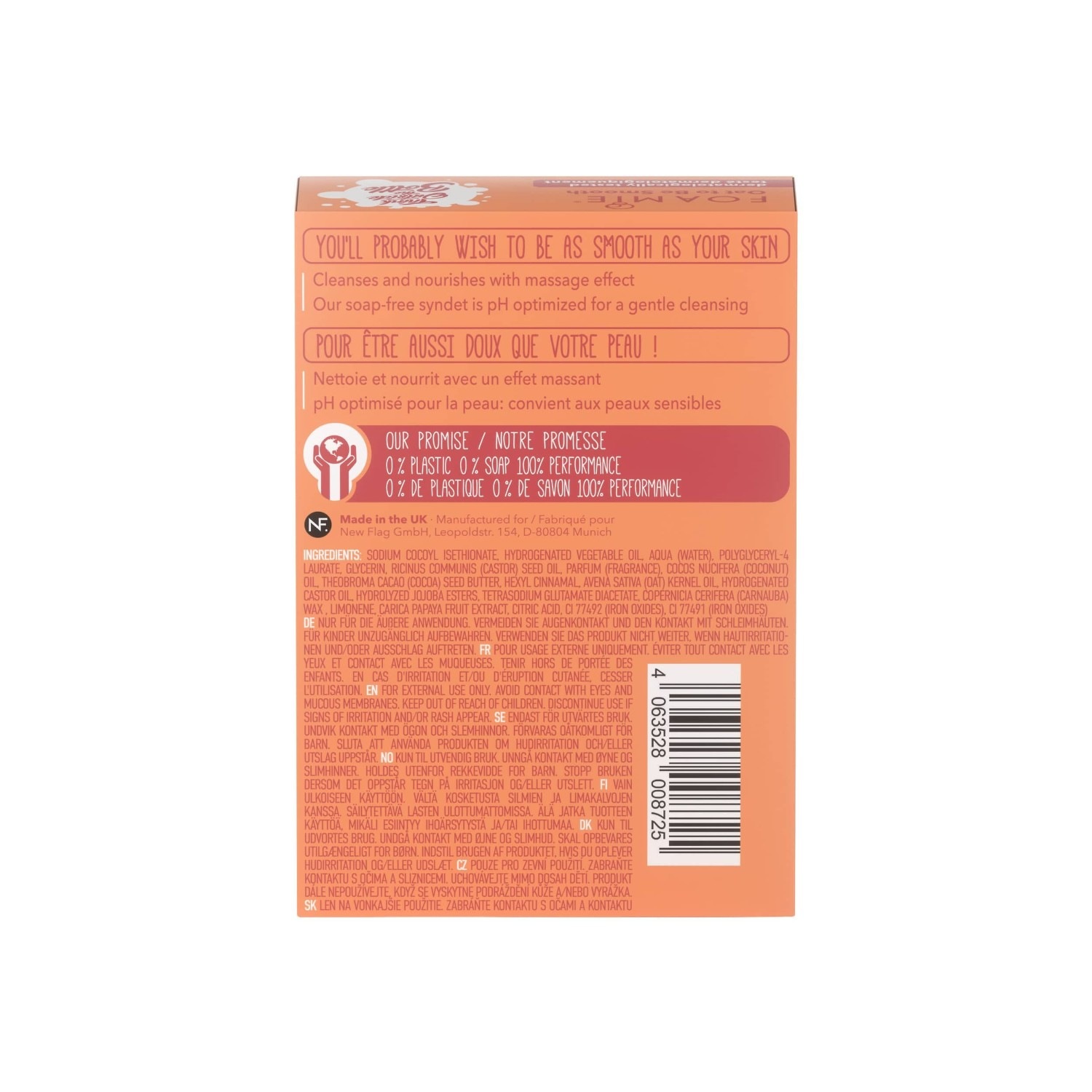 FOAMIE Soin lavant solide Oat to be smooth