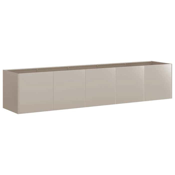 vidaXL Maceta oxidada 200x40x40 cm Acero inoxidable, Maceta, Soporte para plantas, Cama elevada, Soporte 860688